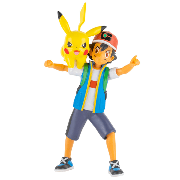 Pokemon Feature Figure: Ash & Pikachu - Lennies Toys