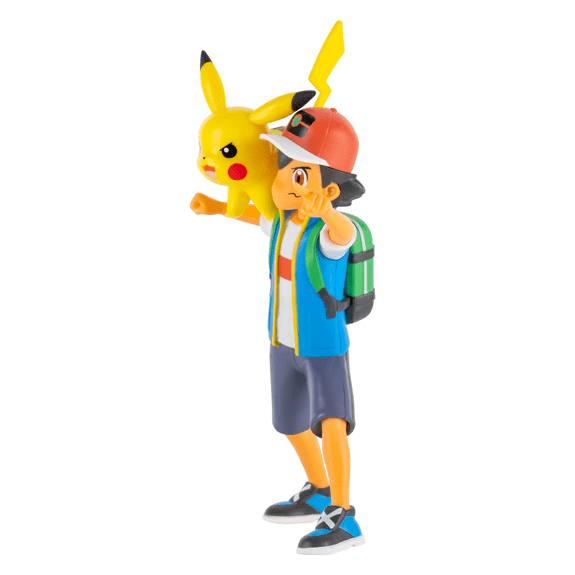 Pokemon Feature Figure: Ash & Pikachu - Lennies Toys