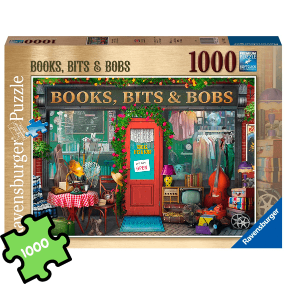 Ravensburger 1000 Piece Puzzle: Books Bits & Bobs - Lennies Toys