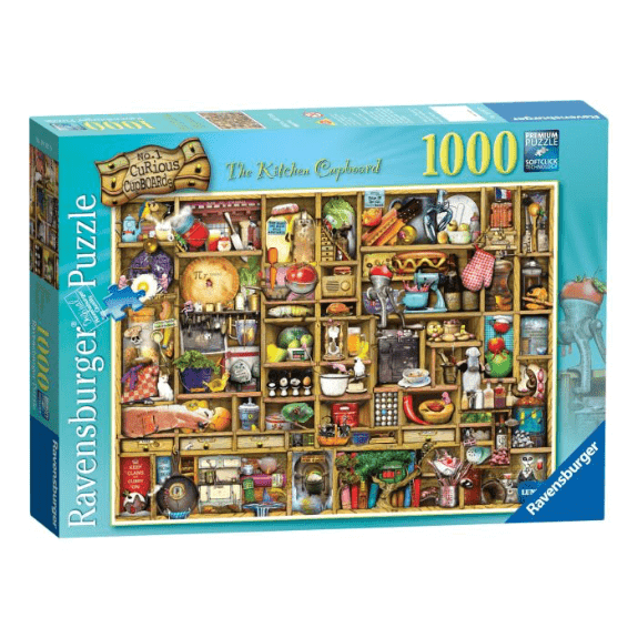 Ravensburger 1000 Piece Puzzle: Curious Cupboards No.1 The Kitchen Cupboard - Lennies Toys