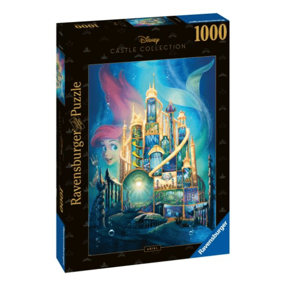 Ravensburger 1000 Piece Puzzle: Disney Princess Castle Collection Ariel Castle - Lennies Toys