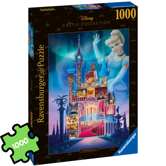 Ravensburger 1000 Piece Puzzle: Disney Princess Castle Collection Cinderella Castle - Lennies Toys