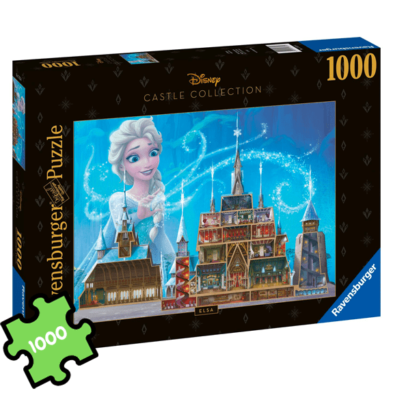 Ravensburger 1000 Piece Puzzle: Disney Princess Castle Collection Elsa Castle - Lennies Toys