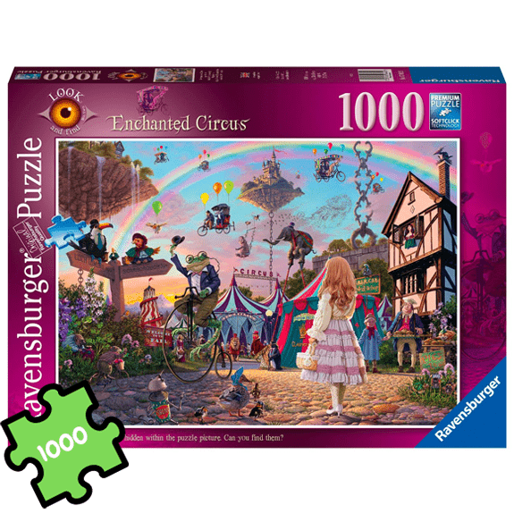 Ravensburger 1000 Piece Puzzle: Look & Find No.2 Enchanted Circus - Lennies Toys