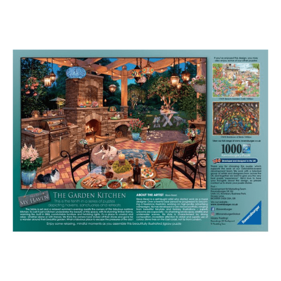 Ravensburger 1000 Piece Puzzle: My Haven No.10 The Garden Kitchen - Lennies Toys
