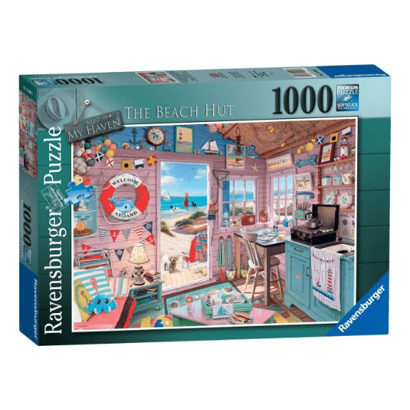 Ravensburger 1000 Piece Puzzle: My Haven No.7 The Beach Hut - Lennies Toys
