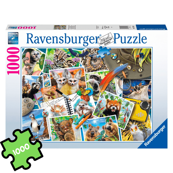 Ravensburger 1000 Piece Puzzle: Traveller's Animal Journey - Lennies Toys
