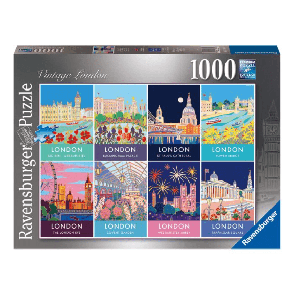 Ravensburger 1000 Piece Puzzle: Vintage London - Lennies Toys