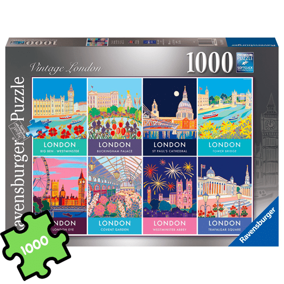 Ravensburger 1000 Piece Puzzle: Vintage London - Lennies Toys