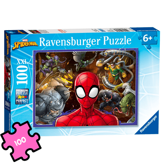 Ravensburger 100 Piece Jigsaw Puzzle: Marvel Spider-Man XXL - Lennies Toys