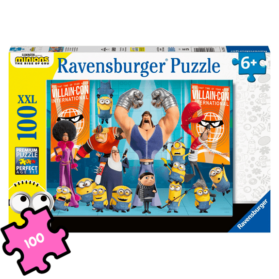 Ravensburger 100 Piece Jigsaw Puzzle: Minions 2 The Rise Of Gru XXL - Lennies Toys