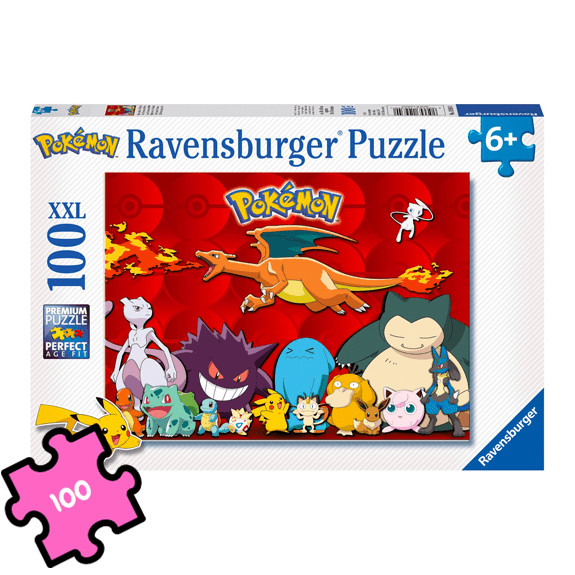 Ravensburger 100 Piece Jigsaw Puzzle: Pokemon Jigsaw XXL - Lennies Toys