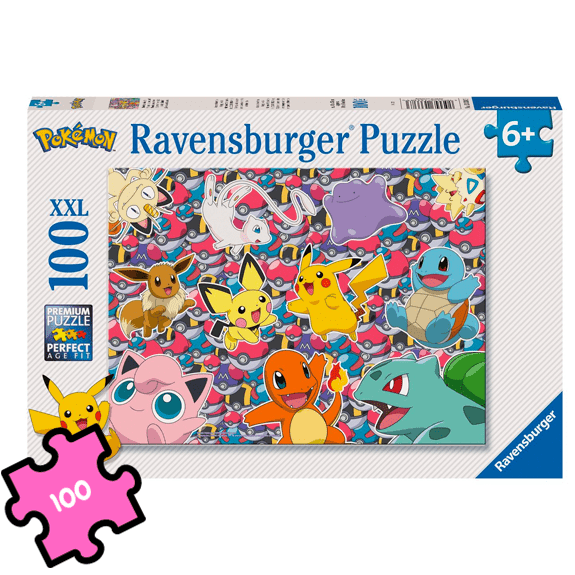Ravensburger 100 Piece Jigsaw Puzzle: Pokemon XXL - Lennies Toys