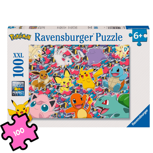 Ravensburger 100 Piece Jigsaw Puzzle: Pokemon XXL - Lennies Toys