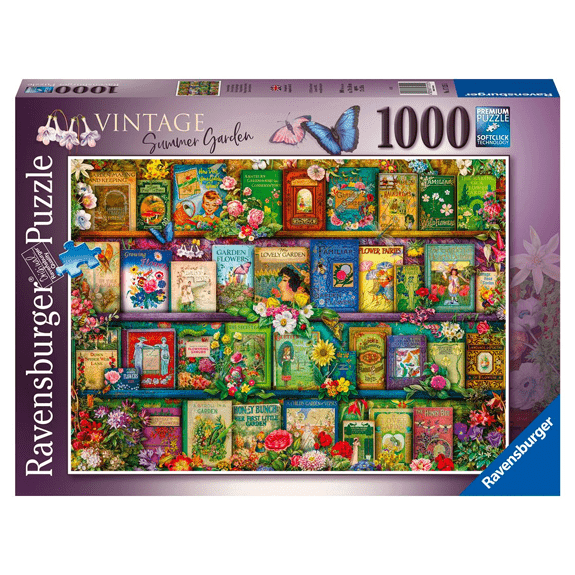 Ravensburger 1000 Piece Jigsaw Puzzle: Aimee Stewart Vintage Summer Garden - Lennies Toys