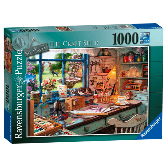 Ravensburger 1000 Piece Jigsaw Puzzle: My Haven No 1. The Craft Shed - Lennies Toys