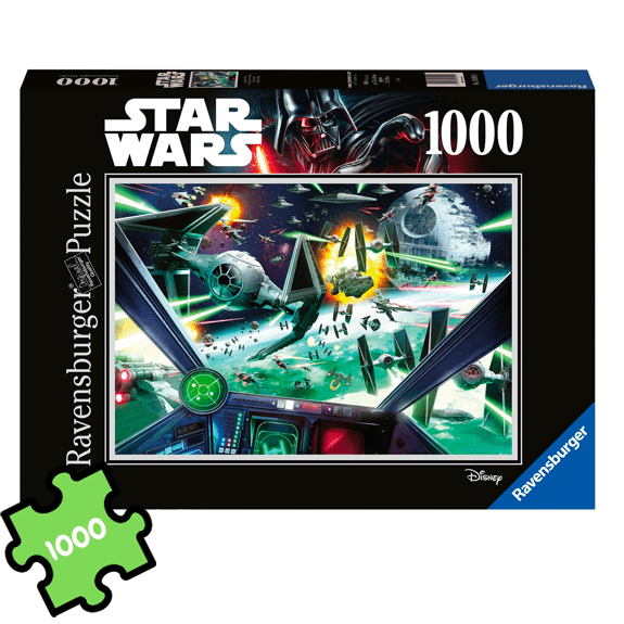 Ravensburger 1000 Piece Jigsaw Puzzle: Star Wars X-Wing Cockpit - Lennies Toys