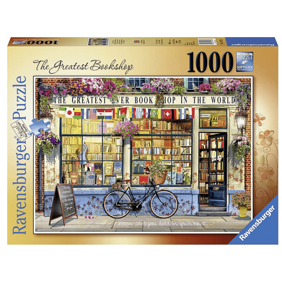 Ravensburger 1000 Piece Jigsaw Puzzle: The Greatest Bookshop - Lennies Toys