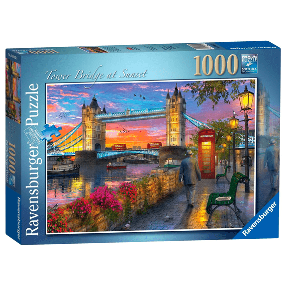 Ravensburger 1000 Piece Jigsaw Puzzle: Tower Bridge At Sunset - Lennies Toys