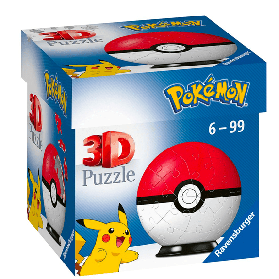Ravensburger Pokémon Pokeball 54 Piece 3D Puzzle - Lennies Toys