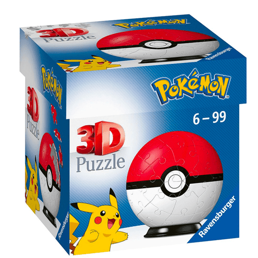 Ravensburger Pokémon Pokeball 54 Piece 3D Puzzle - Lennies Toys