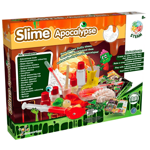 Science4you Kit de Slime Apocalypse - Slime Kit pour Enfant, Nombreux  Objets Satisfaisants ASMR: Slime Fluffy, Butter Slime DIY et Bien Plus  Encore