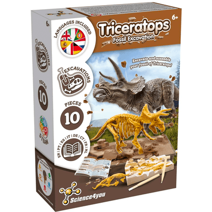 Science4You- Triceratops Fossil Excavation - Lennies Toys