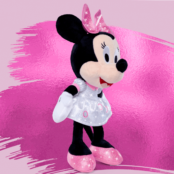 Simba Disney Plush 25 cm Sparkly Soft Toy - Minnie Mouse - Lennies Toys