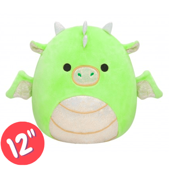 Squishmallow Kellytoy Plush 12" Eyk The Green Dragon - Lennies Toys