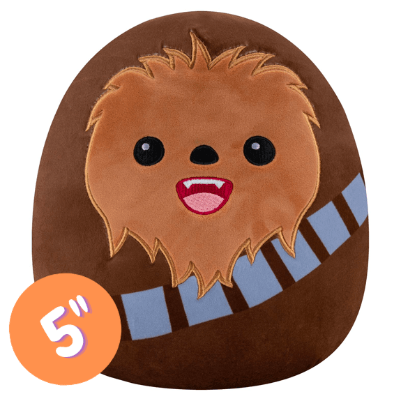 Squishmallow Kellytoy Plush 5" Star Wars- Chewbacca - Lennies Toys
