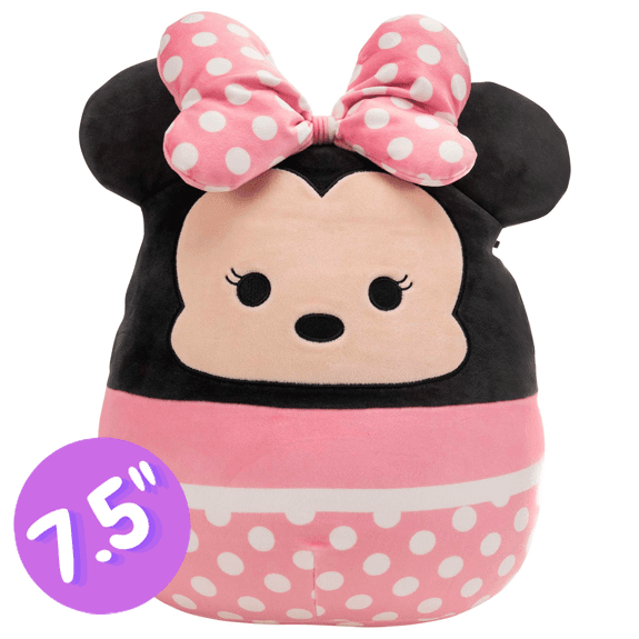 Squishmallow Kellytoy Plush 7.5" Disney: Minnie Mouse - Lennies Toys