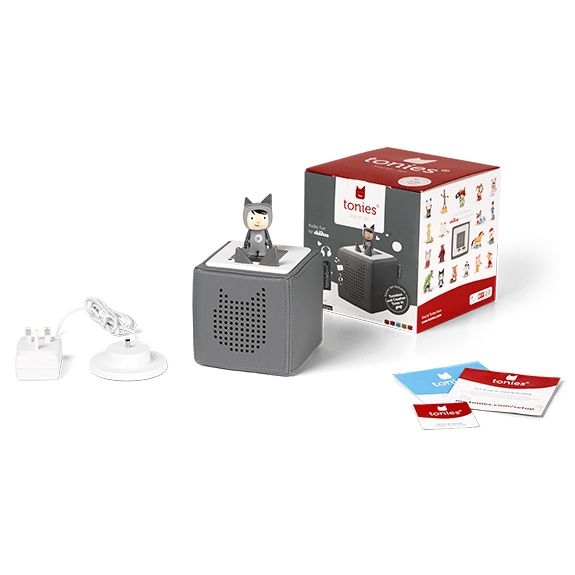 Tonies Toniebox Starter Set Audio Speaker for Kids - Grey 4251192108777