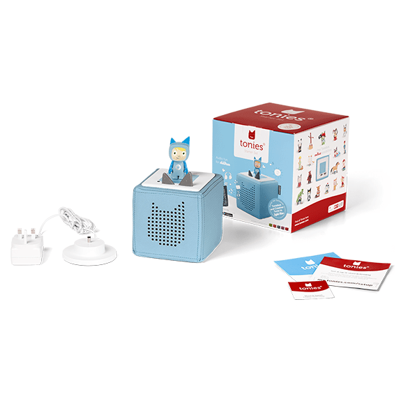 Tonies Toniebox Starter Set Audio Speaker for Kids - Light Blue 4251192108845