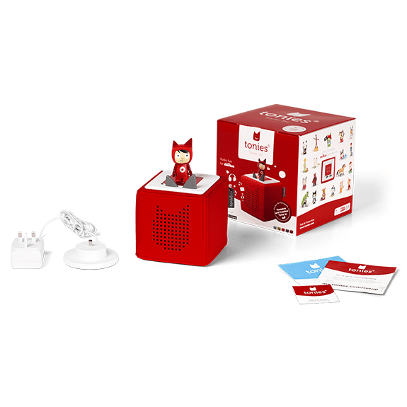 Tonies Toniebox Starter Set Audio Speaker for Kids - Red 4251192108821