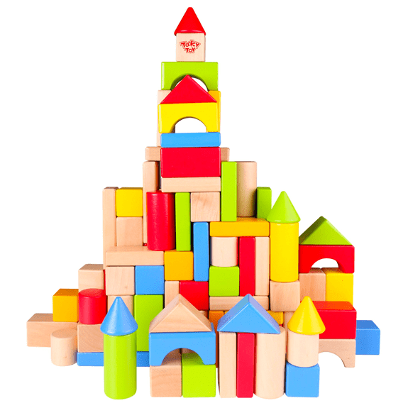Tooky Toy's Wooden 100 Piece Blocks - Lennies Toys