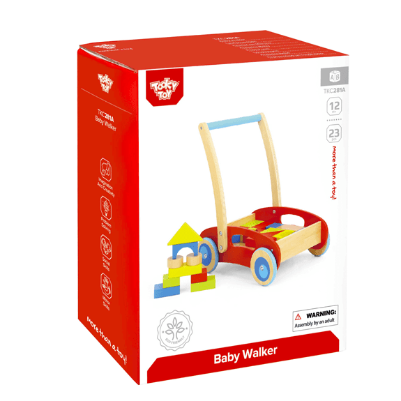 Tooky Toy's Wooden Baby Walker - Lennies Toys