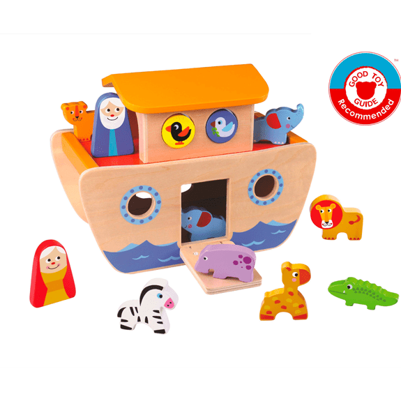 Tooky Toy's Wooden Noah's Ark - Lennies Toys